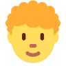 Person: Curly Hair Emoji 🧑‍🦱 image - Twitter / X (Twemoji) style