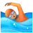 Person Swimming: Medium Skin Tone