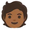 Person: Medium-Dark Skin Tone Emoji 🧑🏾 image - Google Noto Color style