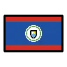 Flag: Belize Emoji 🇧🇿 image - OpenMoji style