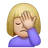 Woman Facepalming: Medium-Light Skin Tone