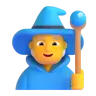 นักเวทย์ Emoji 🧙 image - Microsoft 3D Fluent style