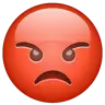 Pouting Face Emoji 😡 image - WhatsApp style