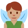 Man Fairy: Medium Skin Tone Emoji 🧚🏽‍♂️ image - Twitter / X (Twemoji) style