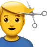 Man Getting Haircut Emoji 💇‍♂️ image - Apple style