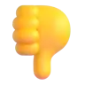 Emoji Pollice in giù segno 👎 image - Microsoft 3D Fluent style