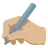 Writing Hand: Medium-Light Skin Tone