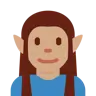 Man Elf: Medium Skin Tone Emoji 🧝🏽‍♂️ image - Twitter / X (Twemoji) style