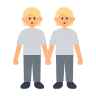 People Holding Hands: Medium-Light Skin Tone Emoji 🧑🏼‍🤝‍🧑🏼 image - Tossface style