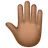 Raised Back Of Hand: Medium-Dark Skin Tone