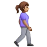 Woman Walking Facing Right: Medium Skin Tone Emoji 🚶🏽‍♀️‍➡️ image - Samsung style
