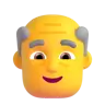 Emoji Uomo più vecchio 👴 image - Microsoft 3D Fluent style