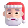 Santa Claus: Light Skin Tone Emoji 🎅🏻 image - Microsoft 3D Fluent style