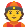 Эмодзи Мужчина в шапке гуань-пи-мао 👲 image - Google Noto Color style