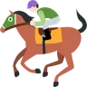 Horse Racing: Light Skin Tone Emoji 🏇🏻 image - Twitter / X (Twemoji) style