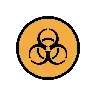 Biohazard Emoji ☣ image - OpenMoji style