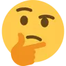 Thinking Face Emoji 🤔 image - Twitter / X (Twemoji) style