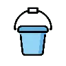 バケツ Emoji 🪣 image - OpenMoji style