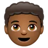 Boy: Medium-Dark Skin Tone Emoji 👦🏾 image - WhatsApp style