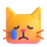 哭泣的貓 Emoji 😿 image - Microsoft 3D Fluent style