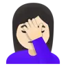 Woman Facepalming: Light Skin Tone Emoji 🤦🏻‍♀️ image - Google Noto Color style