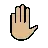 Raised Hand: Medium-Light Skin Tone