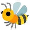 Honeybee Emoji 🐝 image - Google Noto Color style