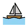 Voilier Emoji ⛵ image - OpenMoji style