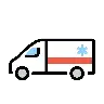 Ambulance Emoji 🚑 image - OpenMoji style