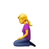 Woman Kneeling Emoji 🧎‍♀️ image - Apple style