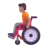 Person In Manual Wheelchair: Medium Skin Tone