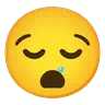 ใบหน้าง่วงนอน Emoji 😪 image - Google Noto Color Animated style
