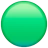 Grande círculo verde Emoji 🟢 image - Samsung style