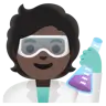 Scientist: Dark Skin Tone Emoji 🧑🏿‍🔬 image - Google Noto Color style