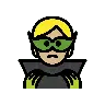 Supervillain: Medium-Light Skin Tone Emoji 🦹🏼 image - OpenMoji style