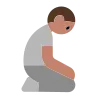 Person Kneeling: Medium Skin Tone Emoji 🧎🏽 image - Tossface style