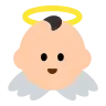 Baby Angel: Light Skin Tone Emoji 👼🏻 image - Tossface style