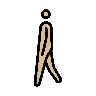 Person Walking: Medium-Light Skin Tone Emoji 🚶🏼 image - OpenMoji style