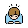 Person Bowing: Light Skin Tone Emoji 🙇🏻 image - OpenMoji style