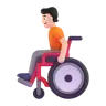 Person In Manual Wheelchair: Light Skin Tone Emoji 🧑🏻‍🦽 image - Microsoft 3D Fluent style
