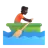 Person Rowing Boat: Dark Skin Tone