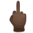 Middle Finger: Dark Skin Tone