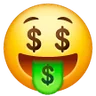 เงิน ปาก ใบหน้า Emoji 🤑 image - Samsung style