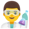 Man Scientist Emoji 👨‍🔬 image - Google Noto Color style