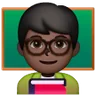 Man Teacher: Dark Skin Tone Emoji 👨🏿‍🏫 image - Samsung style