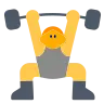 Emoji Sollevatore di pesi 🏋 image - Tossface style