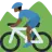 Man Mountain Biking: Dark Skin Tone