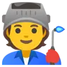 Factory Worker Emoji 🧑‍🏭 image - Google Noto Color style