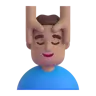 Man Getting Massage: Medium Skin Tone Emoji 💆🏽‍♂️ image - Microsoft 3D Fluent style