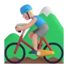 Man Mountain Biking: Medium-Light Skin Tone Emoji 🚵🏼‍♂️ image - Microsoft 3D Fluent style